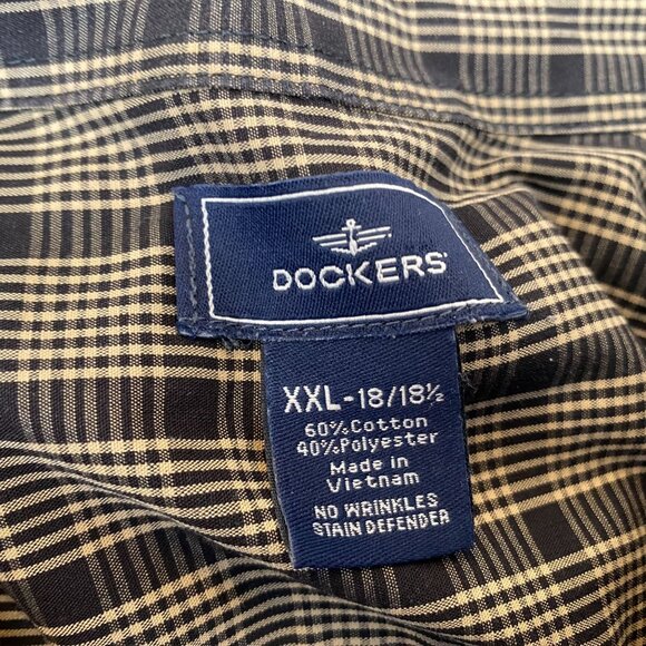 Dockers & Haggar Mens Shirts Size XXL Lot Of Three Classic Fit Plaid Long Sleeve - Picture 4 of 12